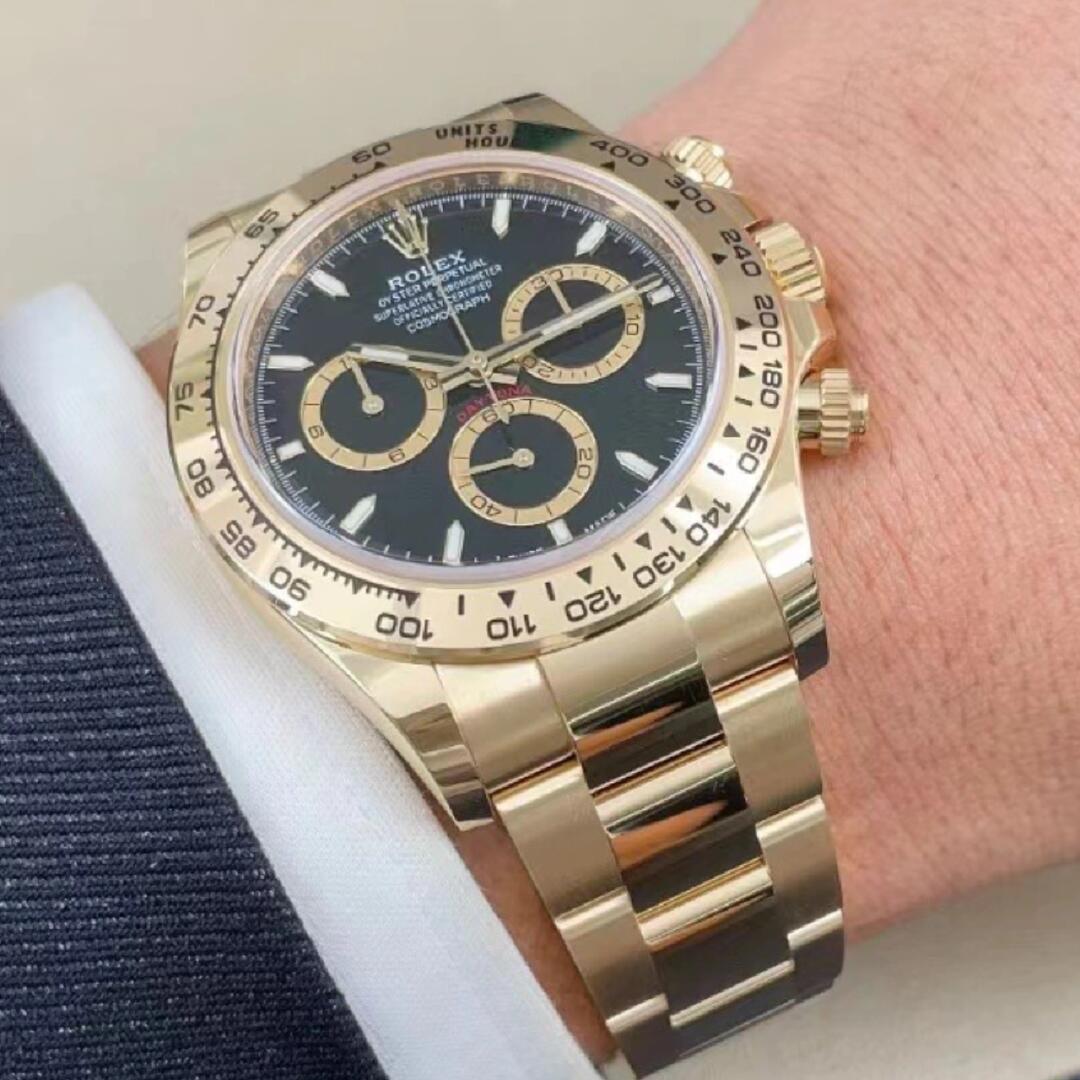 Rolex Cosmograph Daytona 40mm, 18k Yellow Gold, Ref# 126508-0004(1:1 replica)