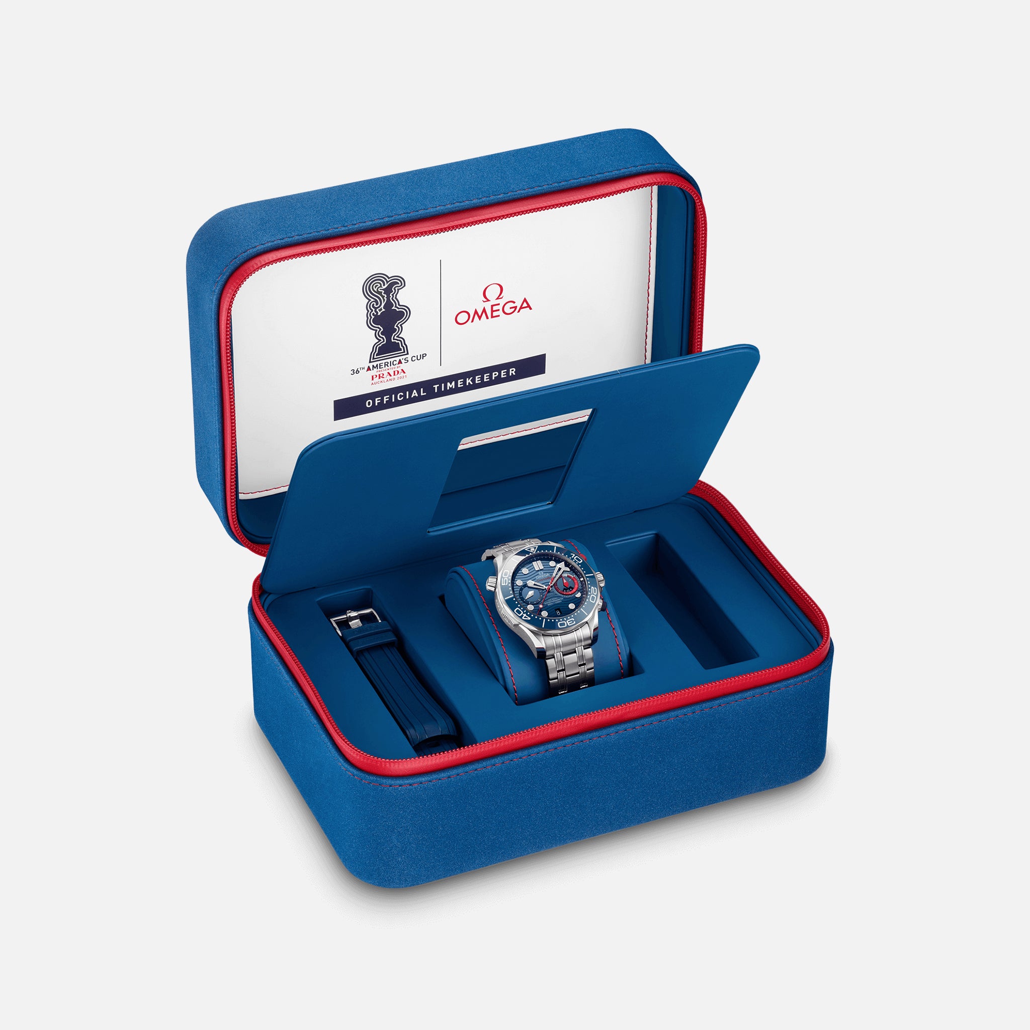 Seamaster Diver 300M Co-Axial Master Chronometer Chronograph 44mm America's Cup 2021(1:1 replica)