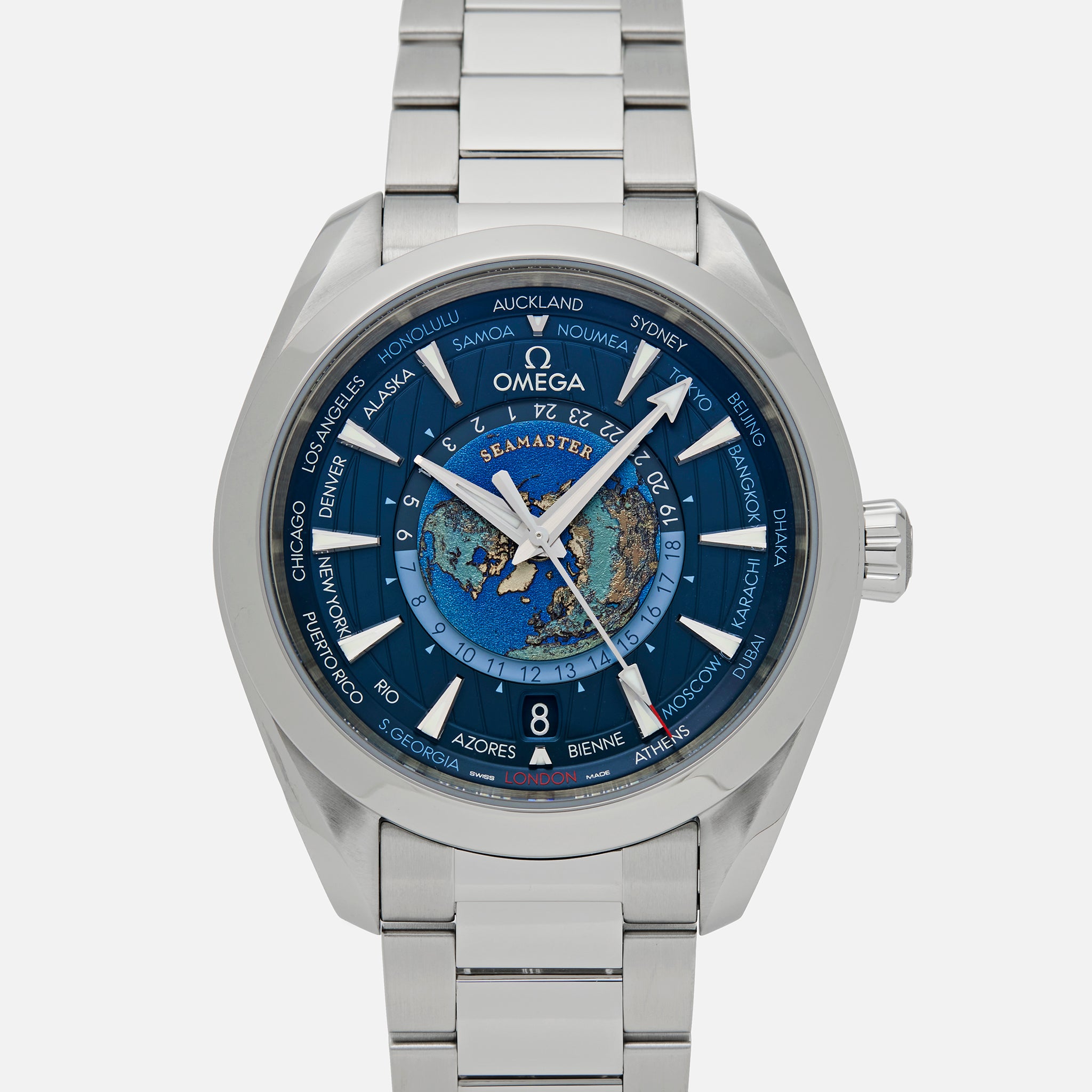 Seamaster Aqua Terra 150M Co?Axial Master Chronometer GMT Worldtimer 43 MM(1:1 replica)