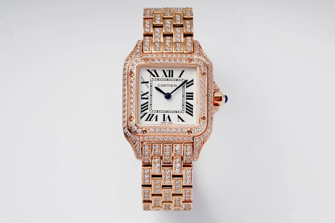 Cartier Cheetah Full of Diamonds Ladies' 37MM-Rose Gold(1:1 replica)