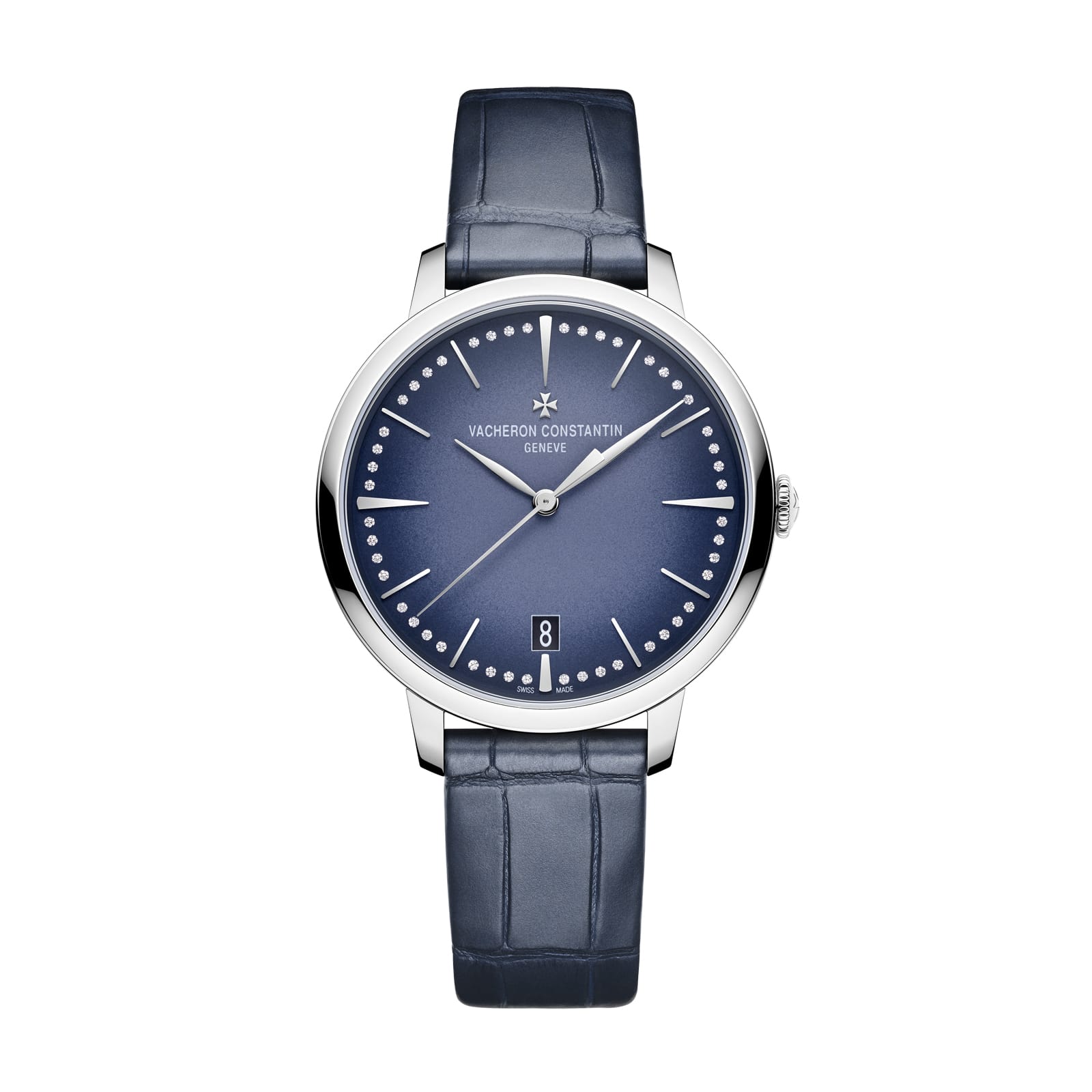 Replica Watches Fake Vacheron Constantin Patrimony self-winding 36.5 MM WHITE GOLD(1:1 replica)