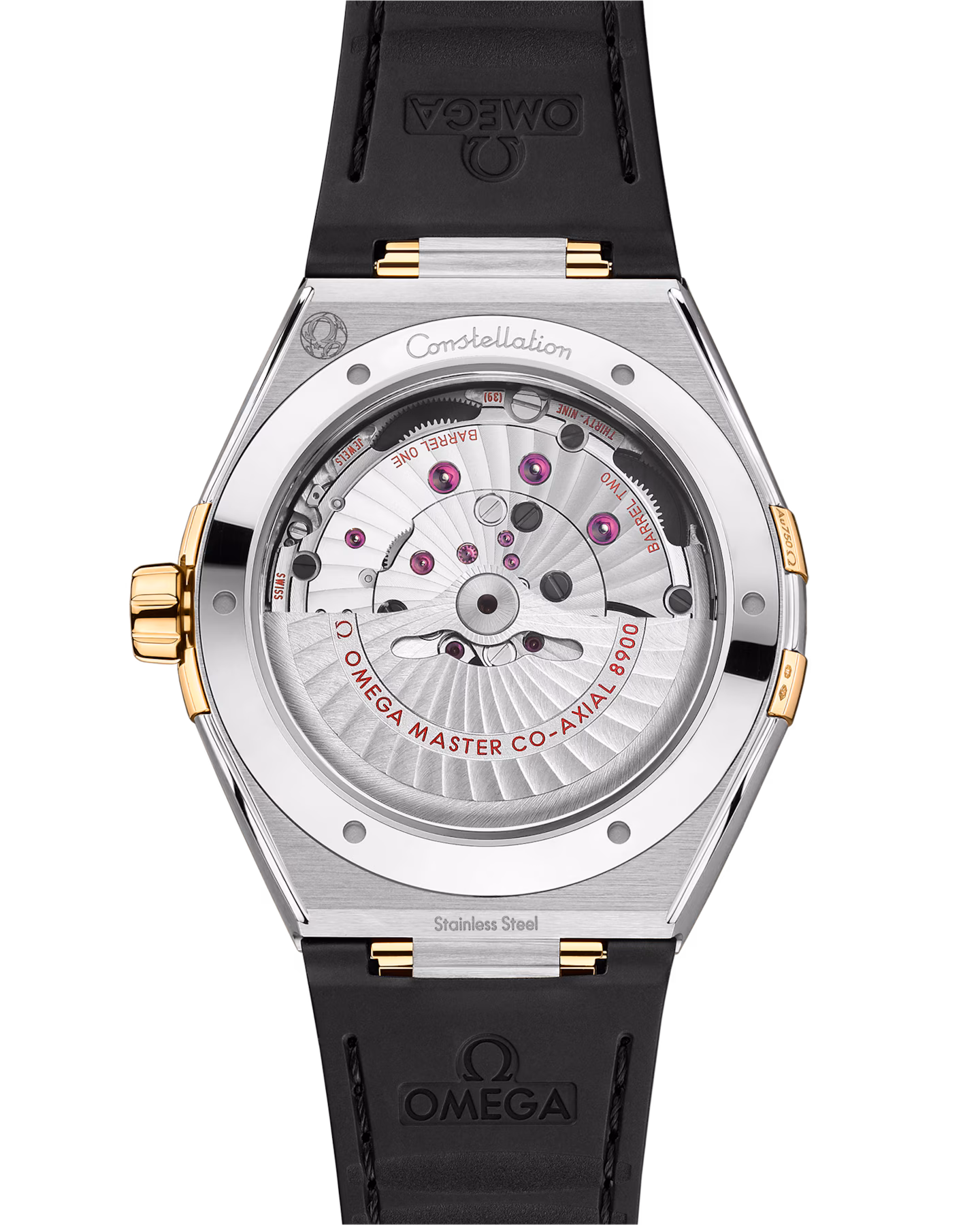 Constellation 41 mm, steel ‑ yellow gold on leather strap(1:1 replica)