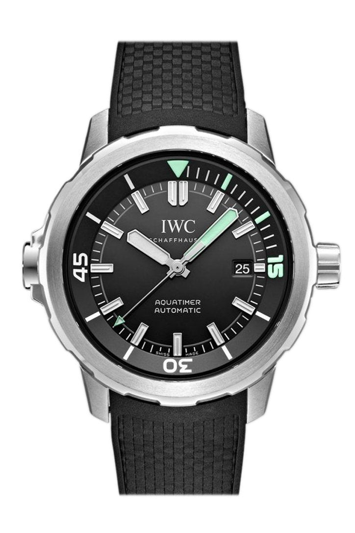 IWC Aquatimer Black Dial Black Rubber 42mm Men's Watch IW329001(1:1 replica)