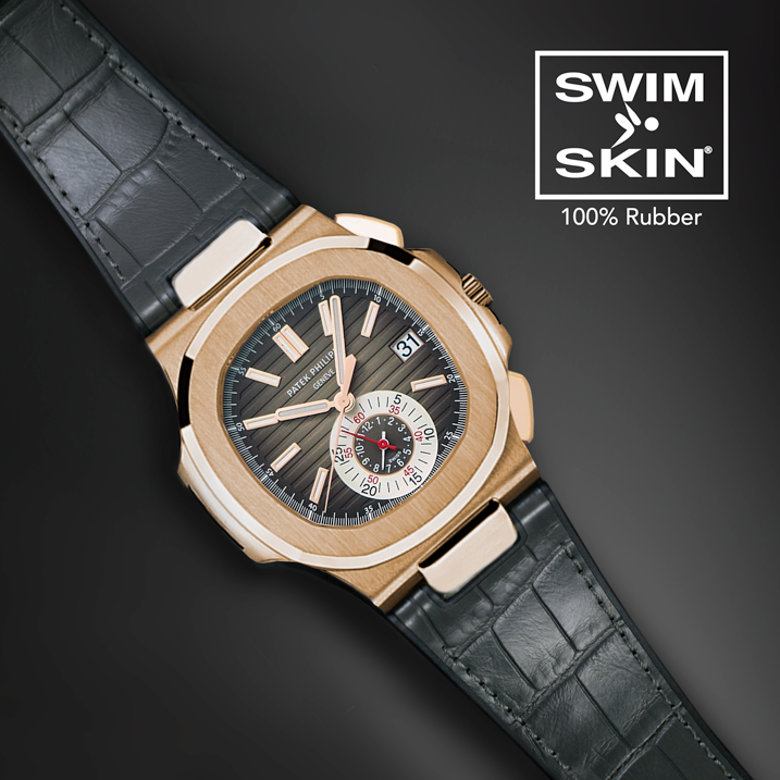 Patek Philippe - Rubber B strap for Nautilus 5980 RG - SwimSkin(1:1 replica)