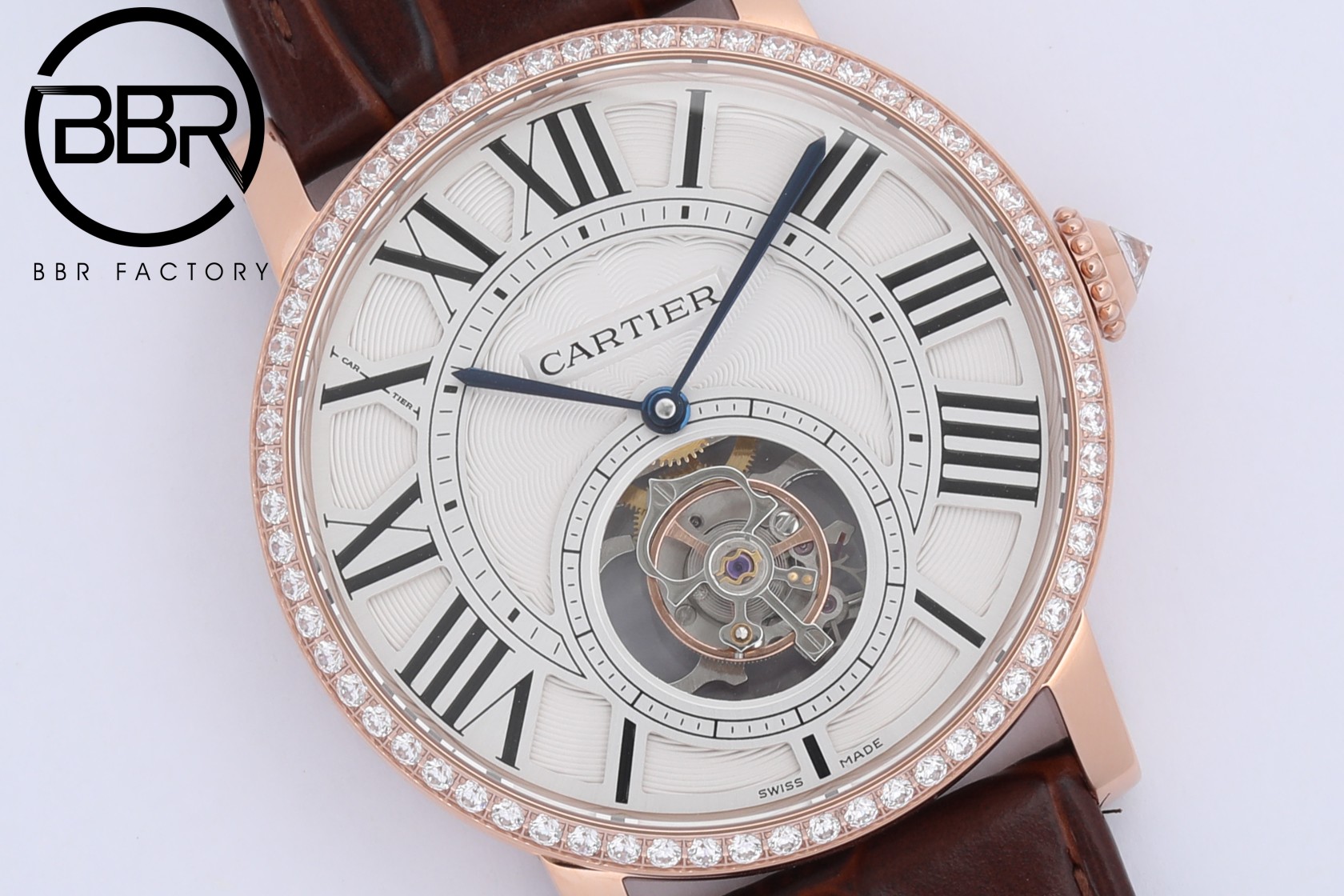 CARTER ROTONDE DE ROMA - Reference - HPI00593 - Cartier One Piece Tourbillon - Pink Gold(1:1 replica)