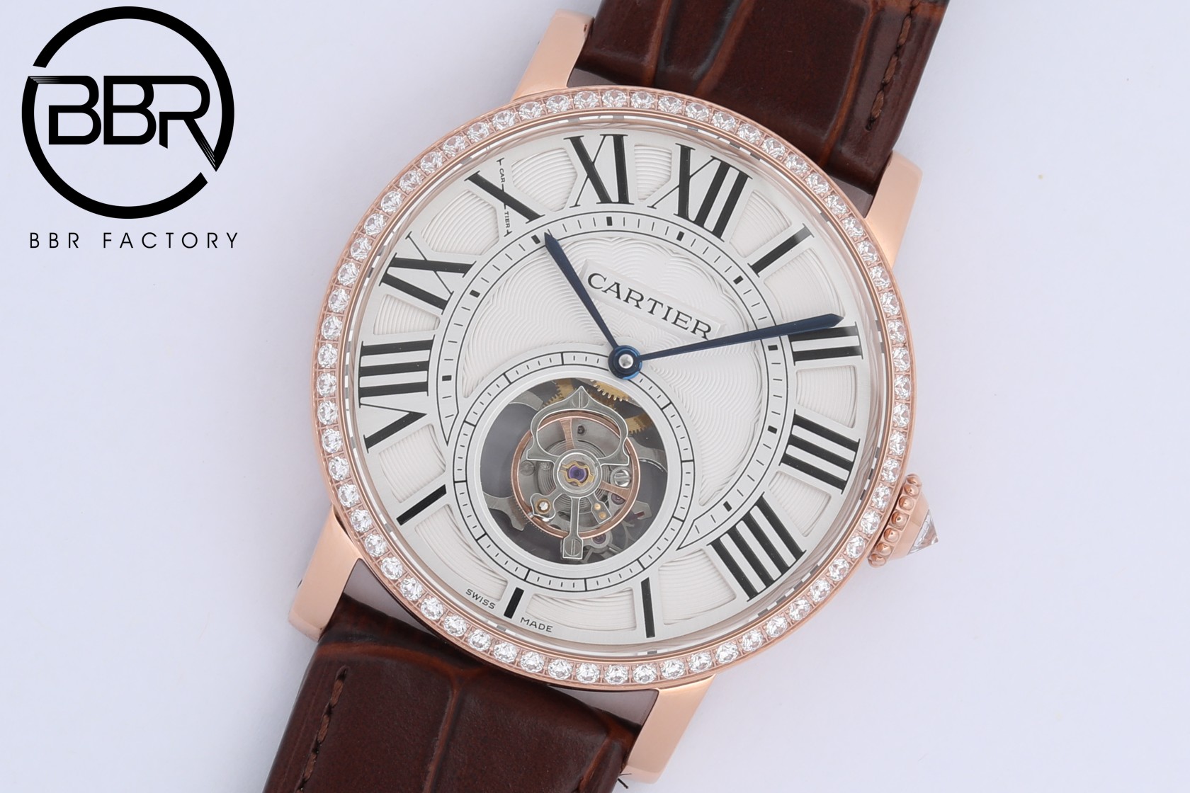 CARTER ROTONDE DE ROMA - Reference - HPI00593 - Cartier One Piece Tourbillon - Pink Gold(1:1 replica)