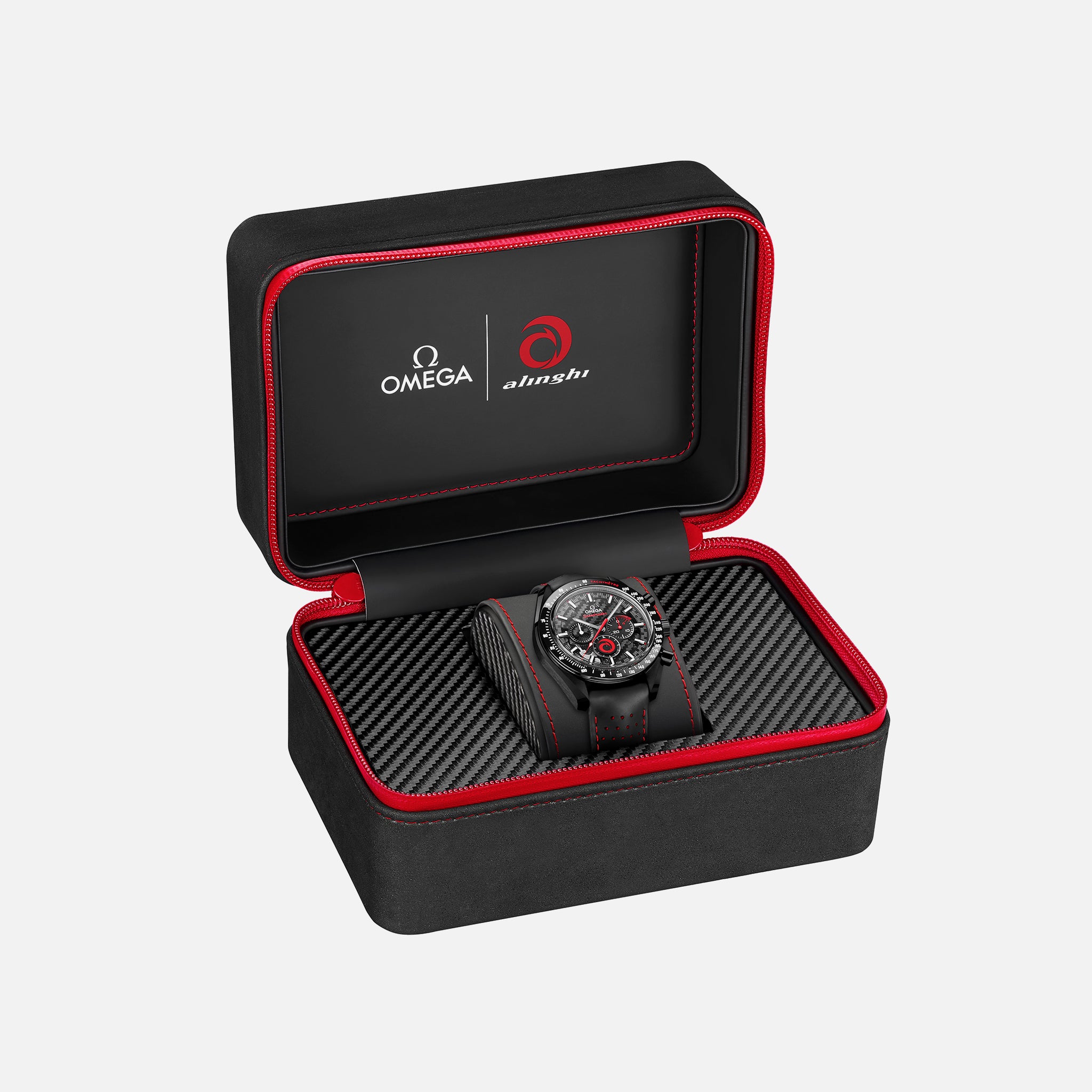 Speedmaster Moonwatch Chronograph 44.25mm 'Dark Side Of The Moon' ALINGHI(1:1 replica)