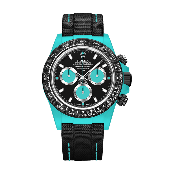ROLEX Diw Daytona quartz fiber celeste 40mm oyster black(1:1 replica)