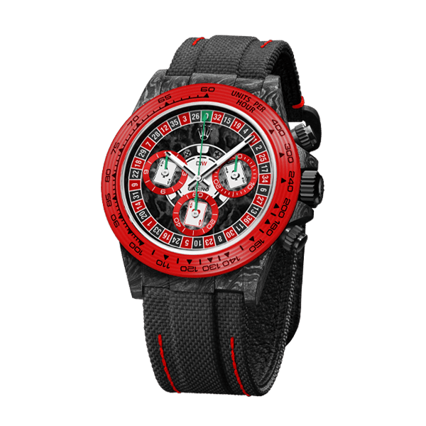 ROLEX Diw Daytona carbon lucky player 2 (casino v.2) 40mm oyster black(1:1 replica)