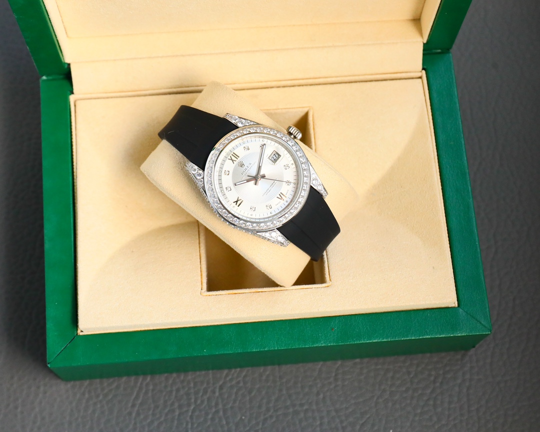 Rolex Logbook Full Luxury-Roman Diamond Dial-18k Nano-Technology 41MM-White(1:1 replica)