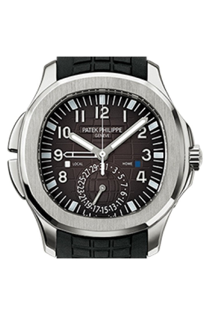 Patek Philippe Aquanaut Dual Time Black Dial Automatic Men's Watch 5164A-001(1:1 replica)