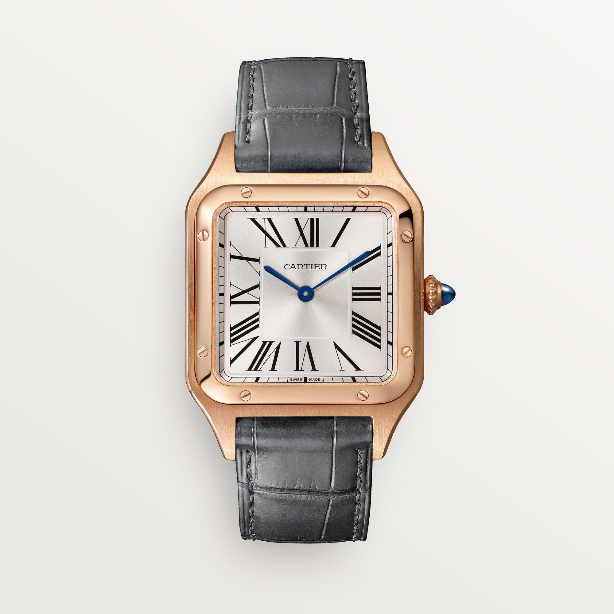 fake cartier watch Santos-Dumont large model high autonomy quartz movement (~ 6 years)(1:1 replica)