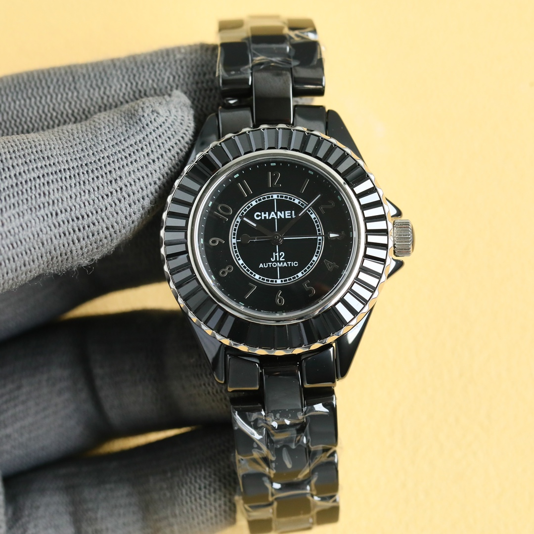 New Super Ceramic - Chanel J12 33mm watch! Goddess Benefits - Black(1:1 replica)