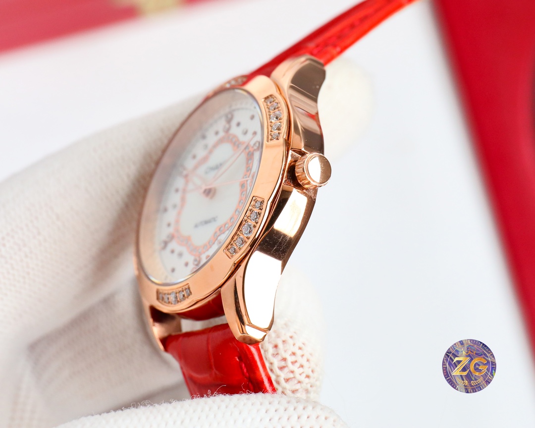 CHANEL Fine Women's Watch Diameter 35mm - Red(1:1 replica)