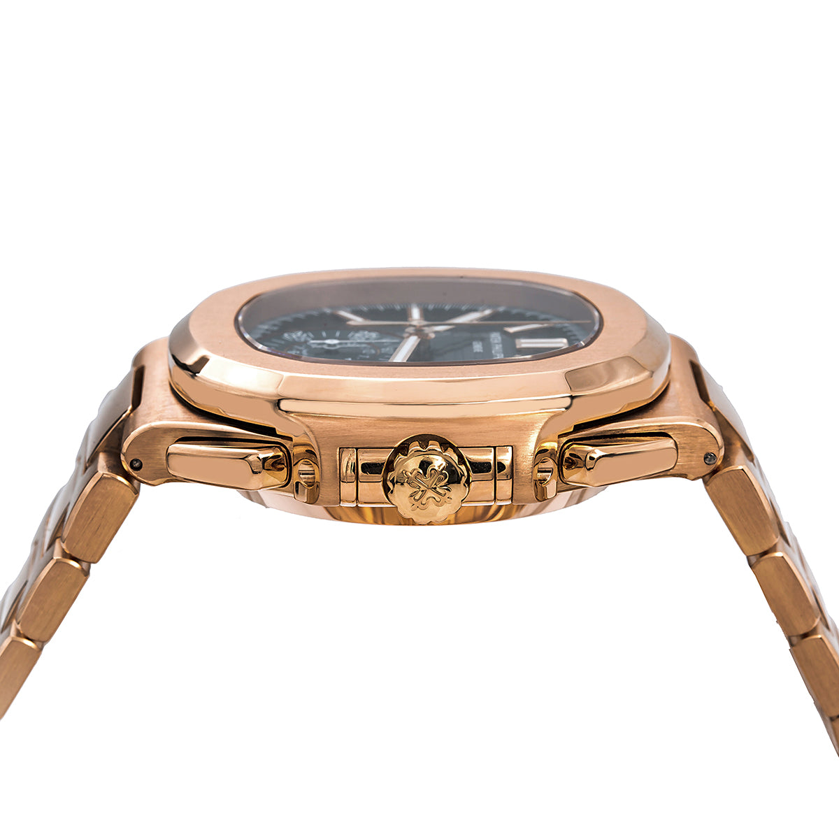 18K Rose Gold Patek Philippe Nautilus 5980 40.5mm Black Gradient Dial(1:1 replica)