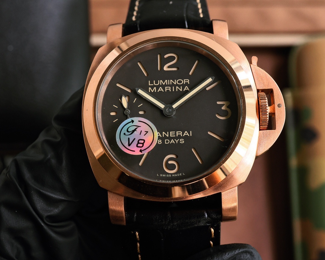 Panerai Luminor Marina 8 Days Manual-winding Black Dial 44 mm Men's Watch PAM00510(1:1 replica)