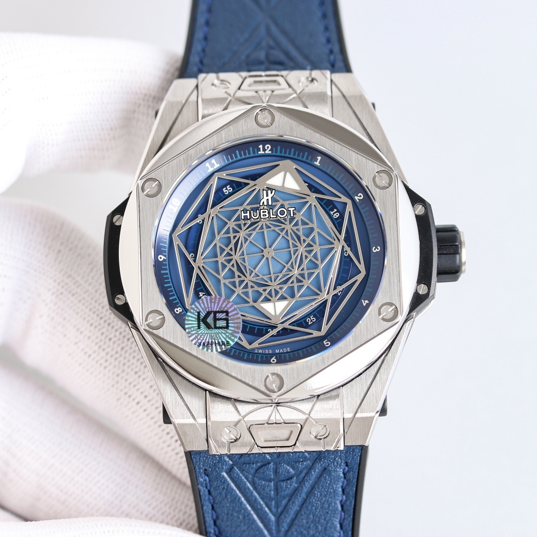 Hublot Big Bang Sang Bleu 45mm Automatic Men's Watch(1:1 replica)