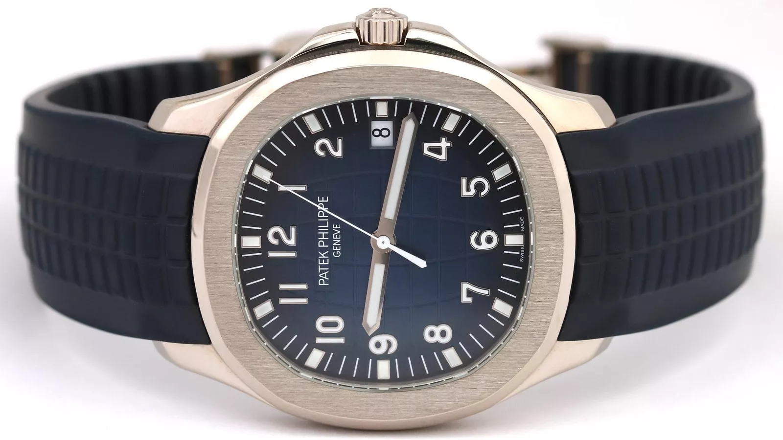 Patek Philippe Aquanaut Blue Dial 18K White Gold Men's Watch 5168G-001(1:1 replica)