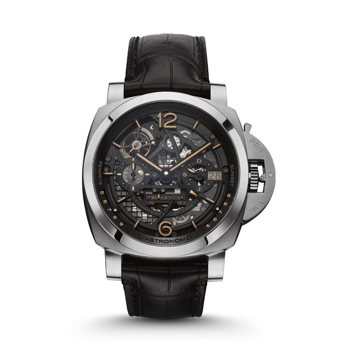 Replica Watches Panerai Luminor Tourbillon Moon Phases Equation of Time GMT – LAstronomo 50mm PAM00920(1:1 replica)