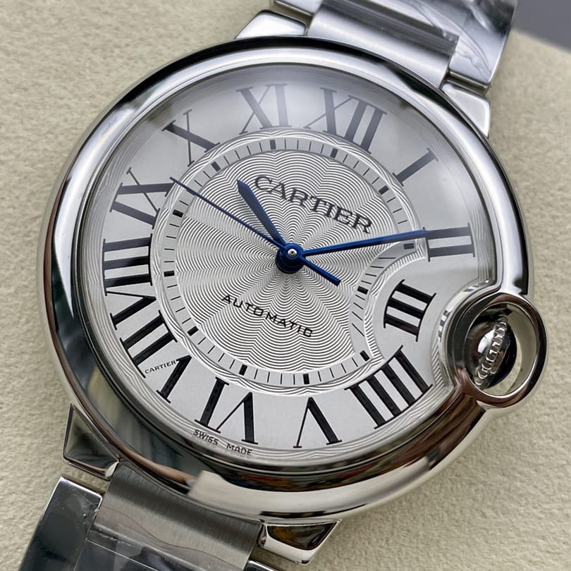 Fake Cartier Watch Ballon Bleu de Cartier Steel 36mm Silver Dial WSBB0048 mechanical movement 3KF(1:1 replica)
