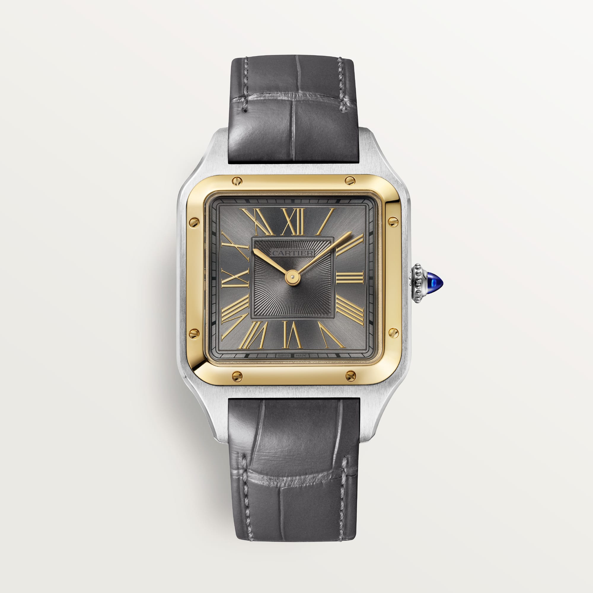 fake cartier watch Santos-Dumont large model quartz movement(1:1 replica)