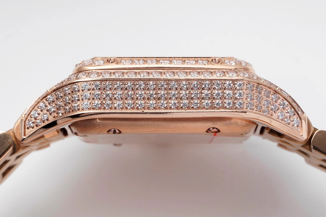 Cartier Cheetah Full of Diamonds Ladies' 37MM-Rose Gold(1:1 replica)