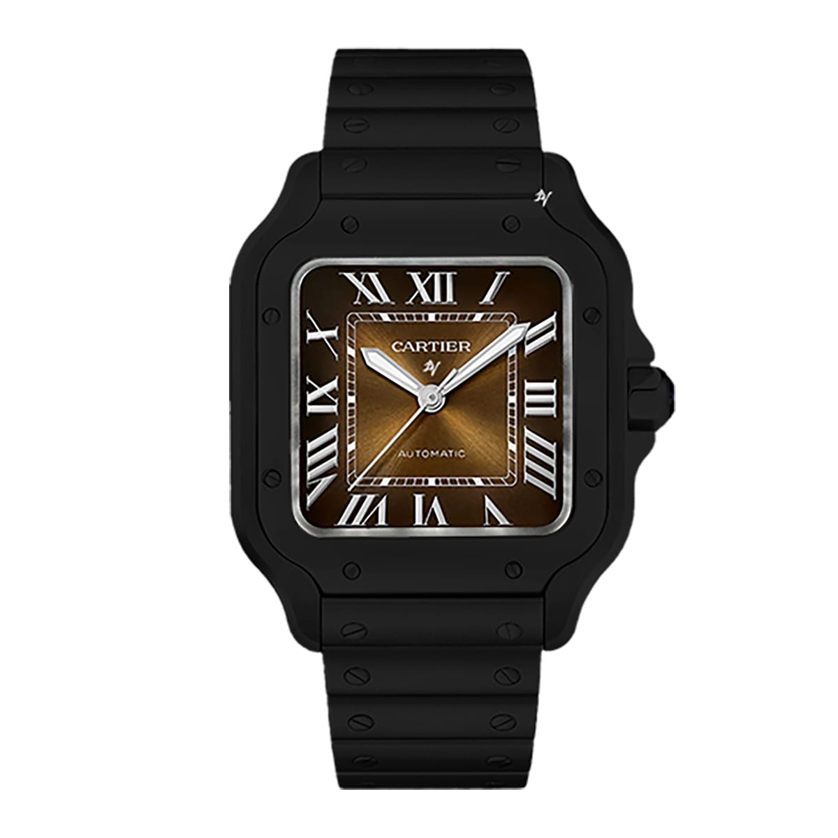 Fake Cartier Replica Watch Santos Limited Edition Black DLC-PVD(1:1 replica)
