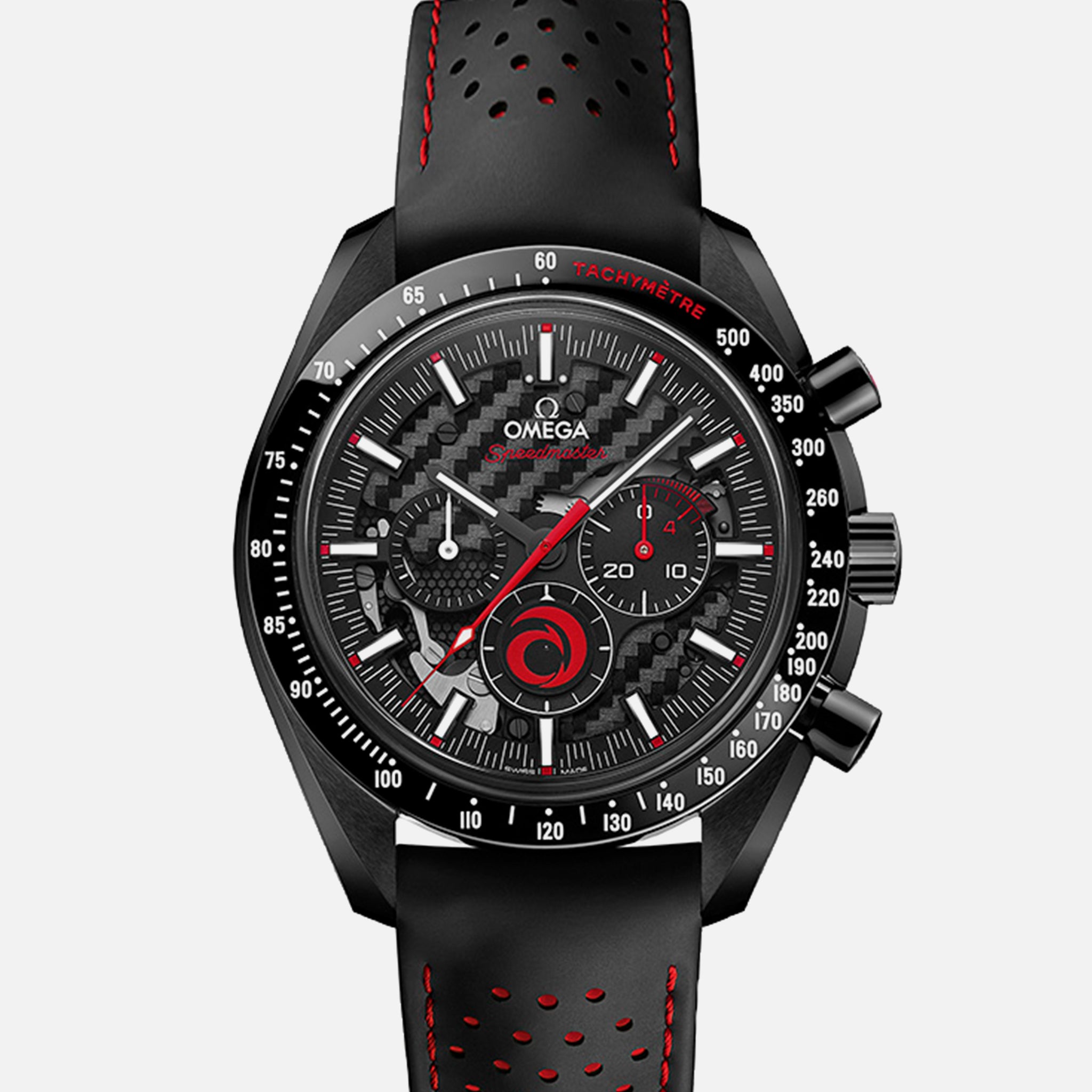 Speedmaster Moonwatch Chronograph 44.25mm 'Dark Side Of The Moon' ALINGHI(1:1 replica)