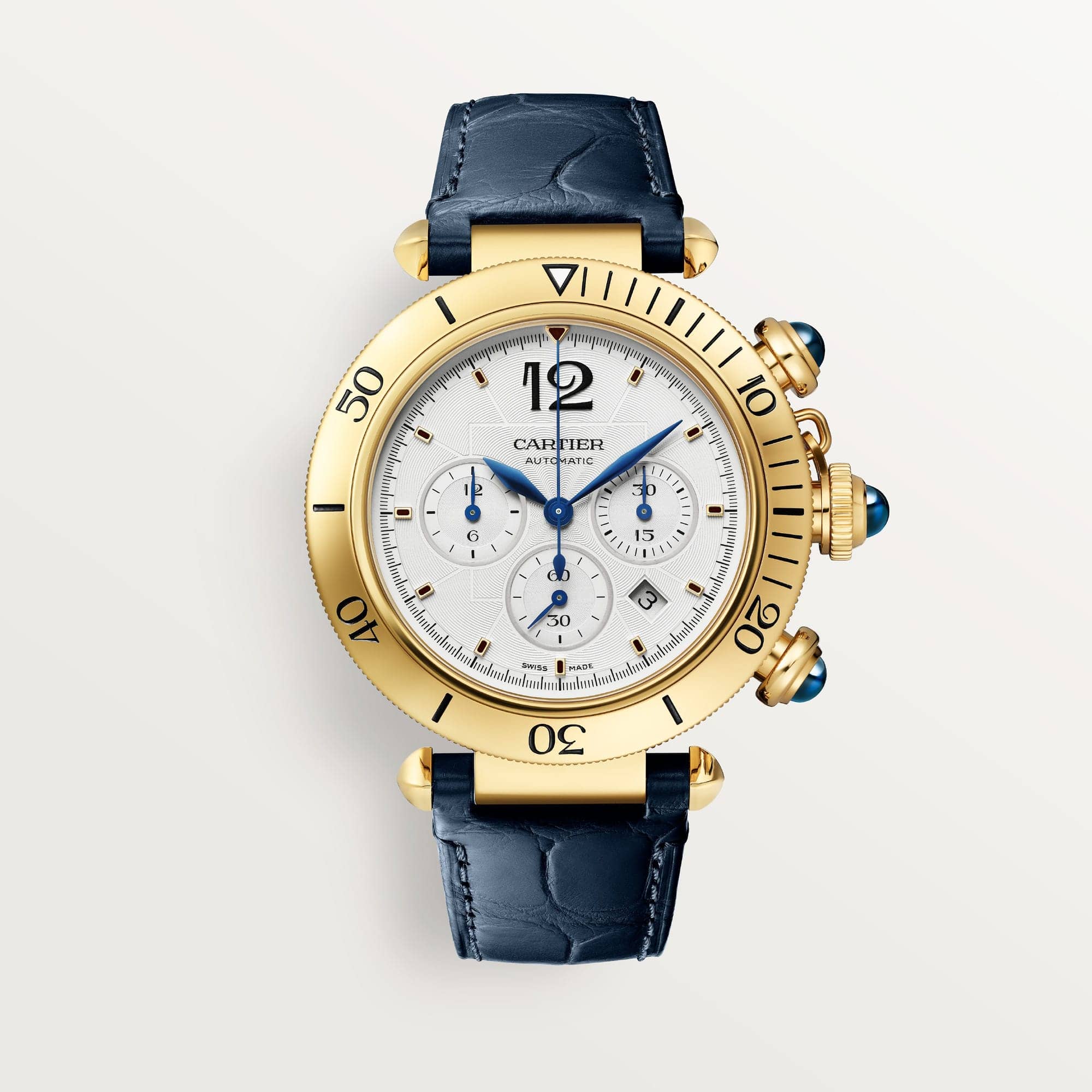 Pasha de fake cartier watch 41 mm chronograph mechanical movement with automatic winding caliber(1:1 replica)