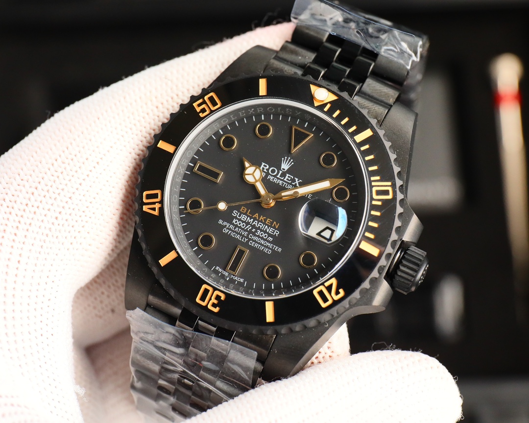 Rolex Dark Legend Submariner - DLC Blackened Finish - 40MM - Gold(1:1 replica)