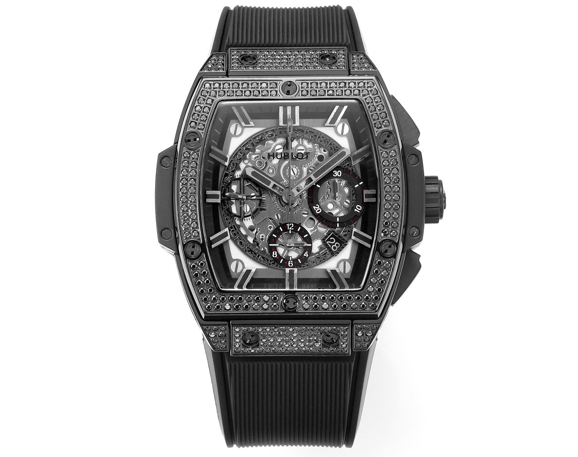 Hublot SPIRIT OF BIG BANG Chronograph, 45 mm Textured rubber strap(1:1 replica)