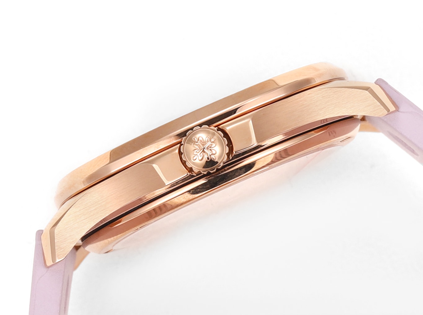 Fake Patek Philippe Replica Watch Aquanaut Luce Haute Joaillerie Rose Gold Diamonds Mother of Pearl Beige Diamond Dial 5072R-001 TC(1:1 replica)