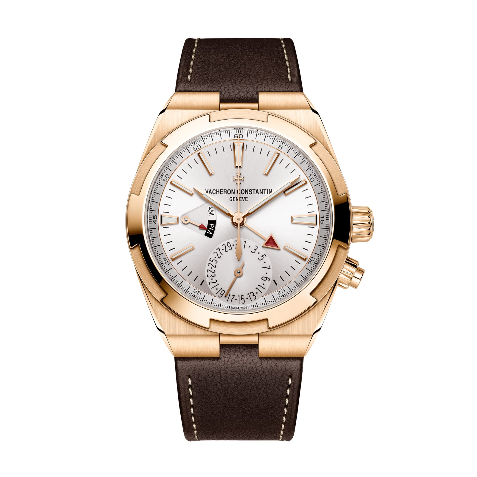Replica Watches Fake Vacheron Constantin Overseas dual time 41 MM PINK GOLD(1:1 replica)