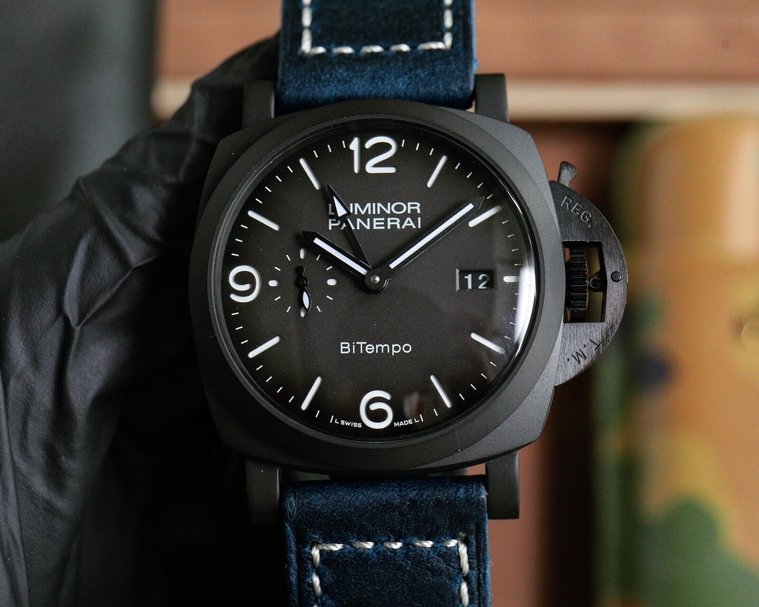 Panerai Luminor BiTempo Titanium DLC - New York Grey Dial 44mm PAM01467(1:1 replica)