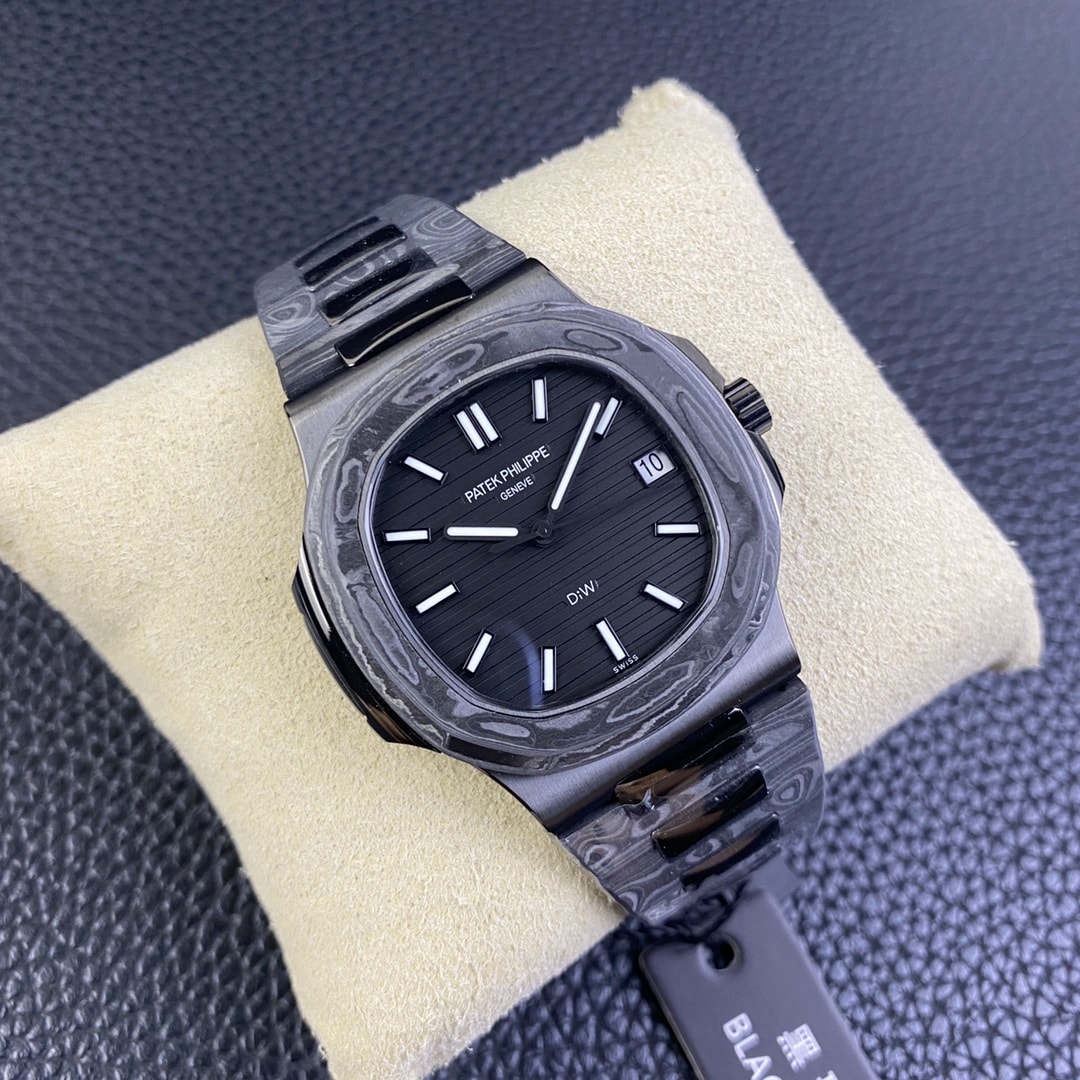 Best Fake Patek Philippe Replica Watch Nautilus All Carbon Black The Black Grail Project(1:1 replica)