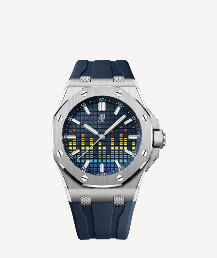 Audemars Piguet Royal Oak Offshore Selfwinding Music Edition Blue Ref. 15600TI.OO.A343CA.01(1:1 replica)