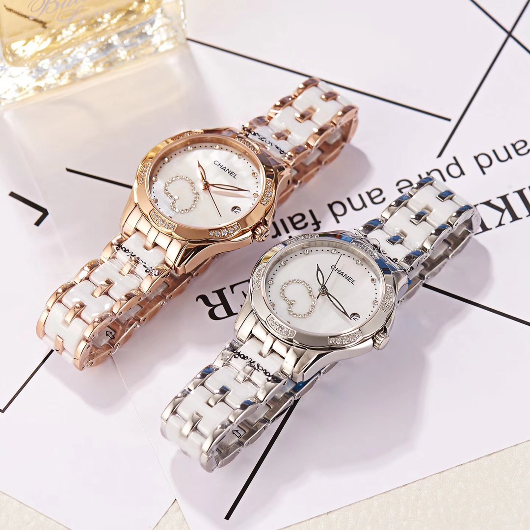 CHANEL Goddess quartz watch Imported quartz-3 hands diameter 34mm(1:1 replica)