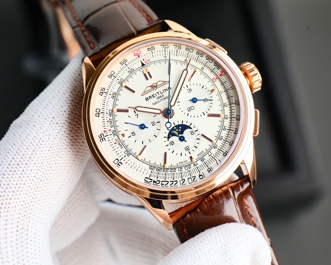 BREITLING, REF. RB2510, PREMIER B25 DATORA 42, 18K PINK GOLD(1:1 replica)