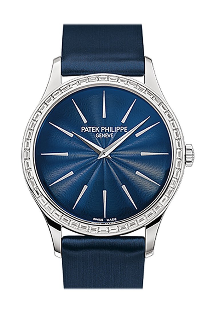 Patek Philippe Calatrava Night Blue Dial 33mm Ladies Hand Wound Watch 4897/300G(1:1 replica)