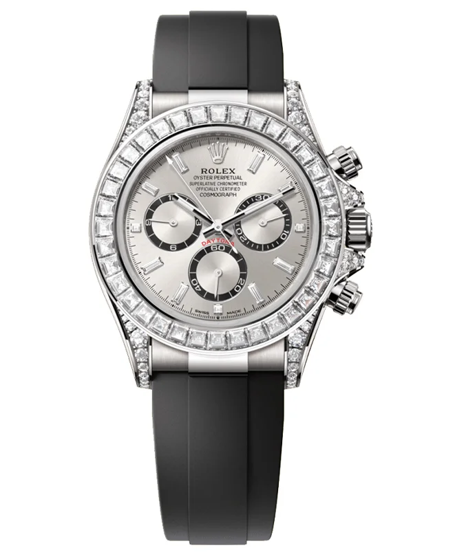 Rolex Cosmograph Daytona Oyster, 40 mm, white gold and diamondsReference 126539TBR(1:1 replica)