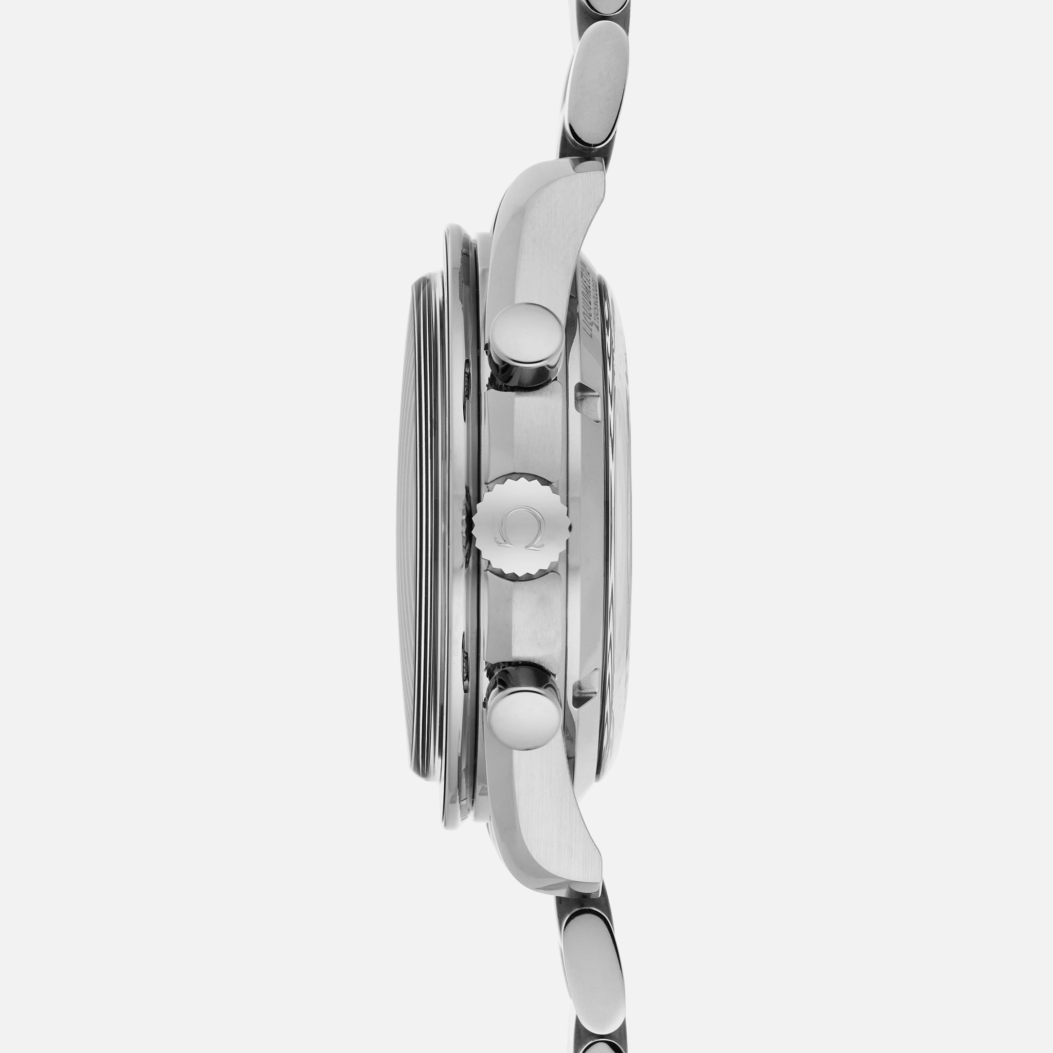 Speedmaster Racing Co-Axial Master Chronometer Chronograph 44.25mm Black Dial With White Accents On Bracelet(1:1 replica)