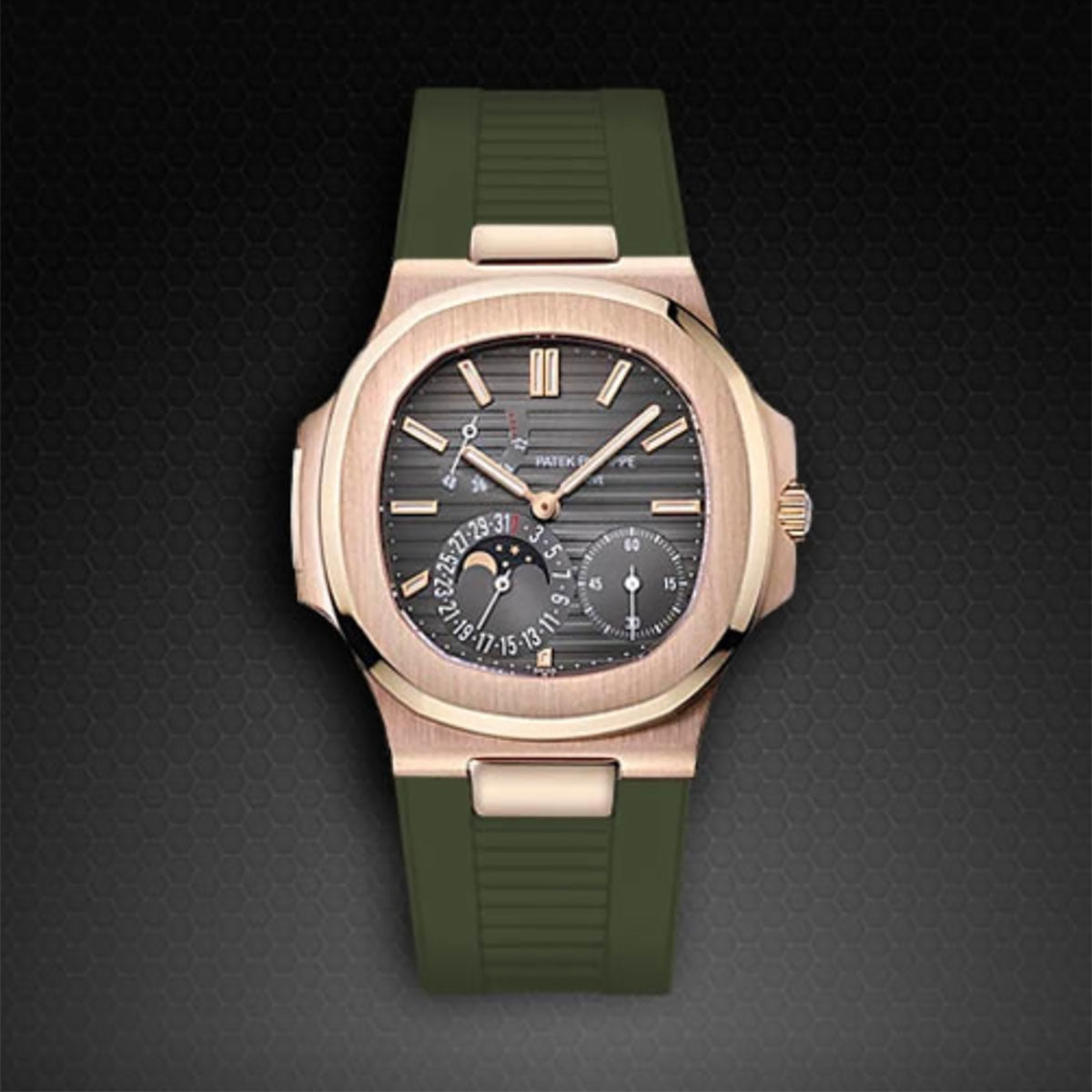 Patek Philippe - Rubber B strap for Nautilus 5712 RG / WG(1:1 replica)