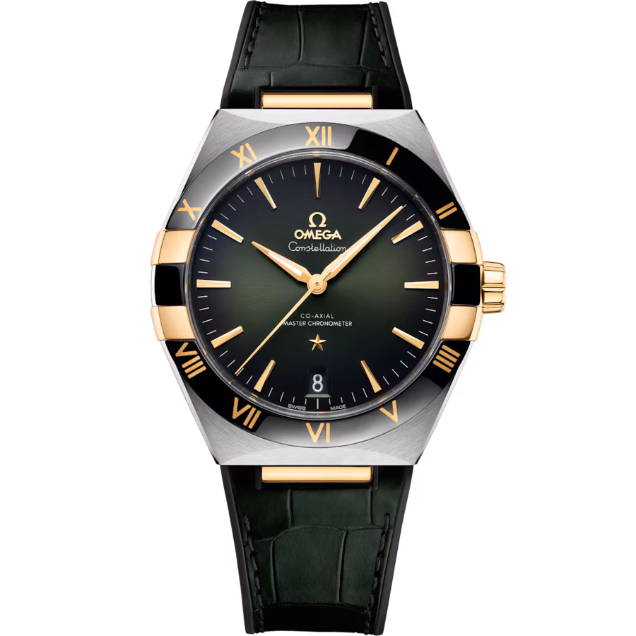 Constellation 41 mm, steel ‑ yellow gold on leather strap(1:1 replica)