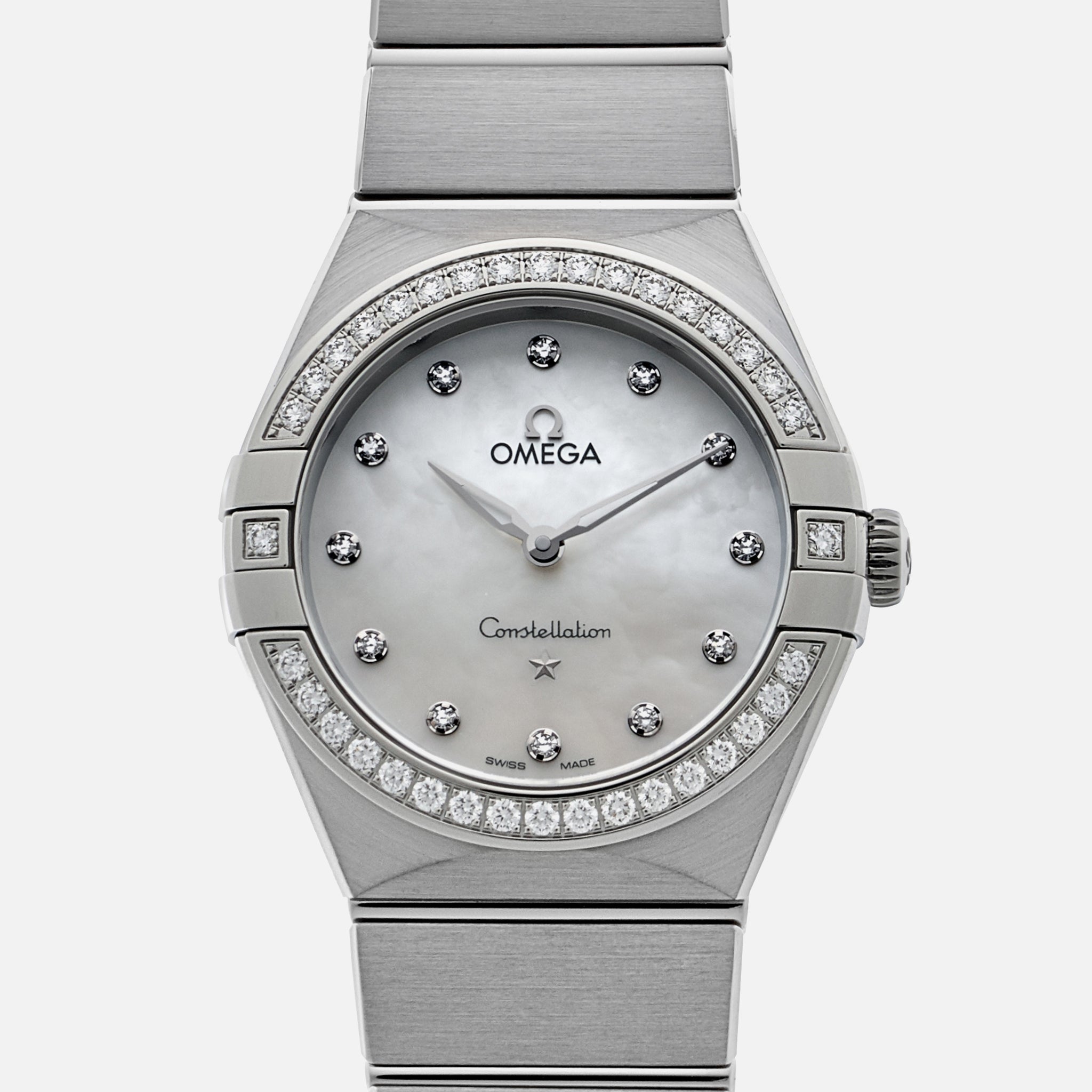 Constellation Quartz 28mm Stainless Steel With Diamonds(1:1 replica)