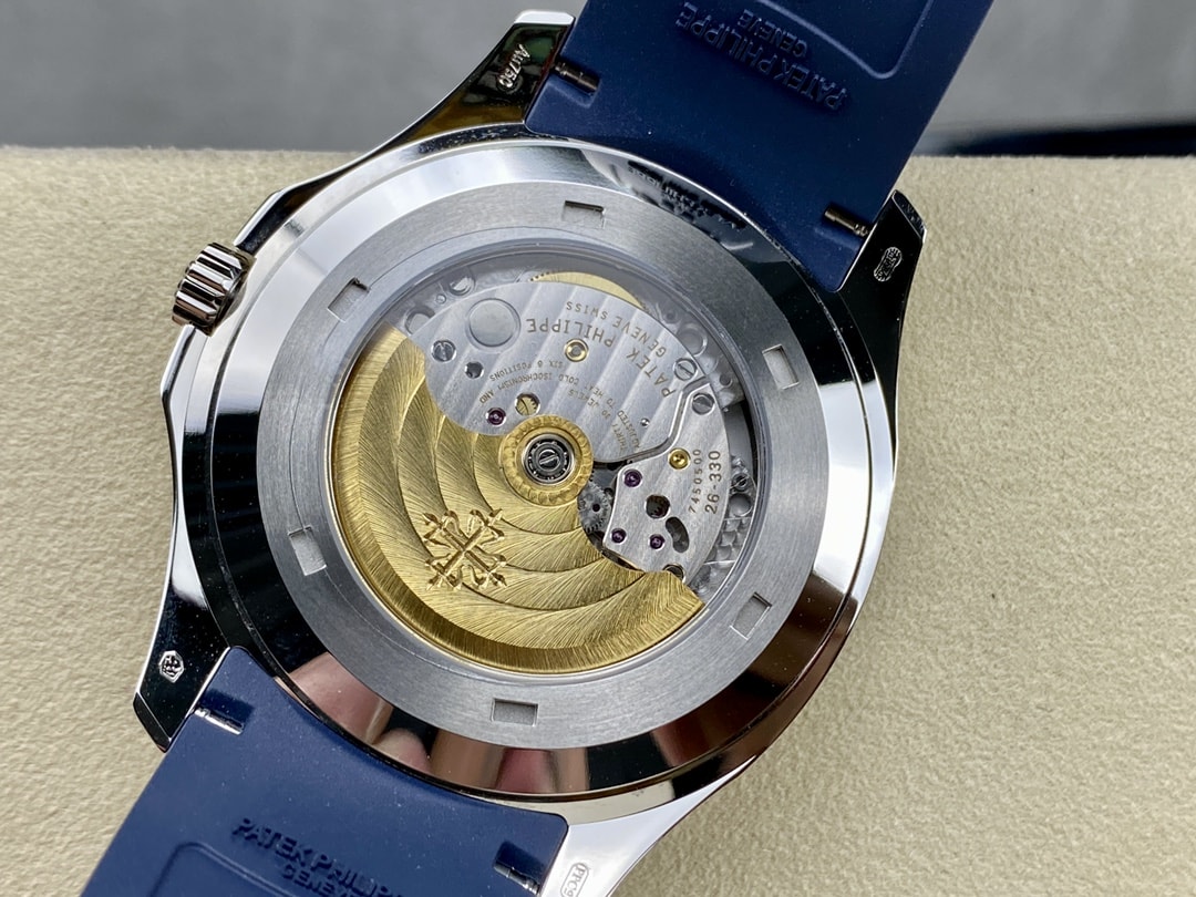 Fake Patek Philippe Replica Watch Aquanaut “Jumbo” White Gold Blue Dial 5168G-001 3KF(1:1 replica)