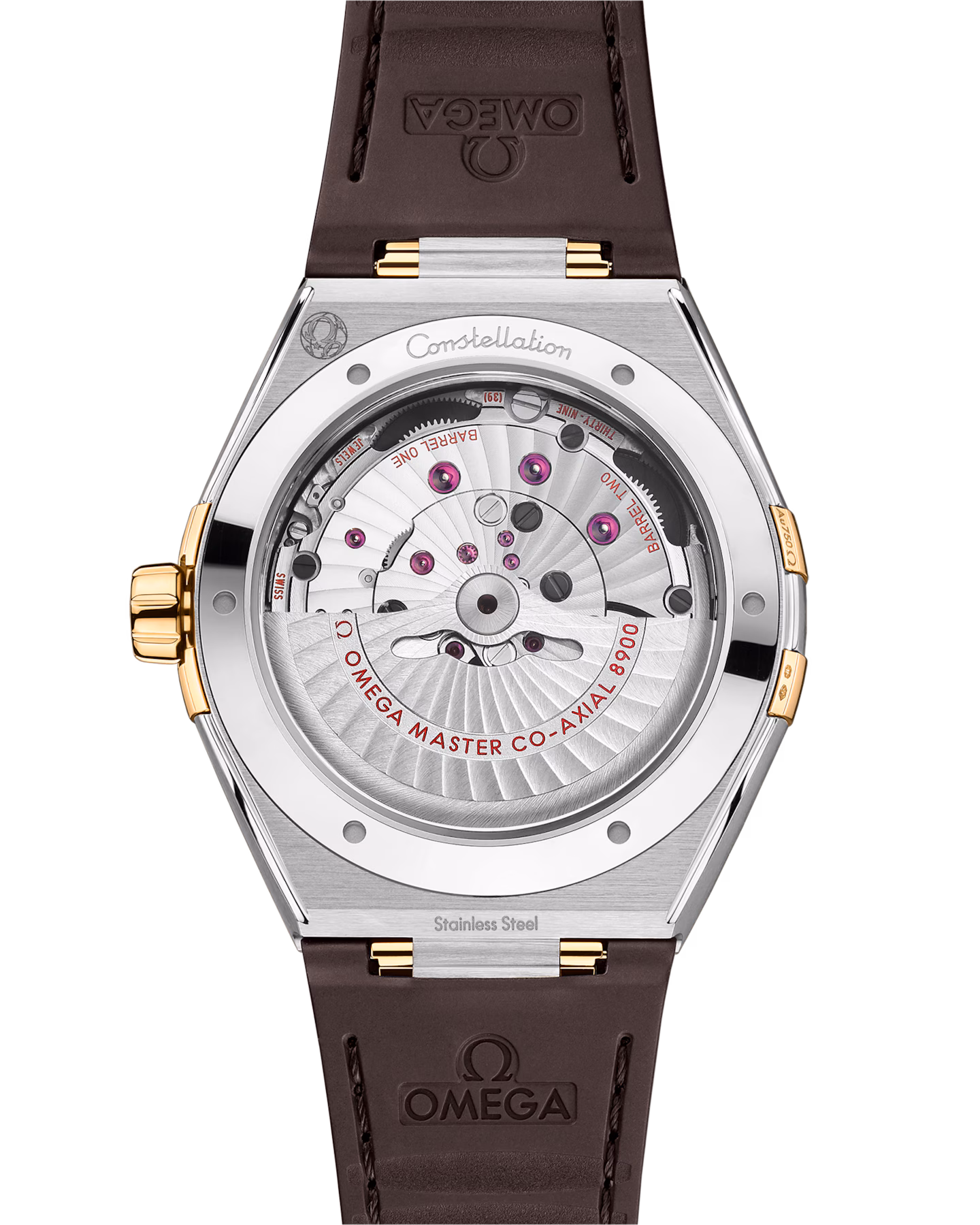 Constellation 41 mm, steel ‑ yellow gold on leather strap(1:1 replica)