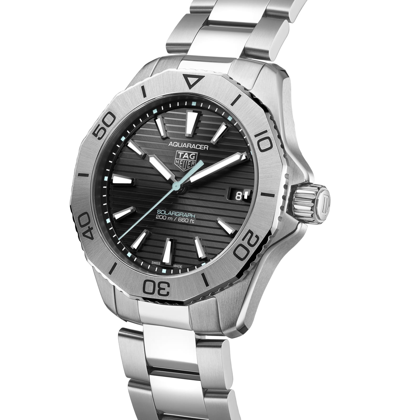 TAG Heuer Replica Watch Aquaracer Professional 200 Solargraph Solar Quartz 40 mm Steel(1:1 replica)