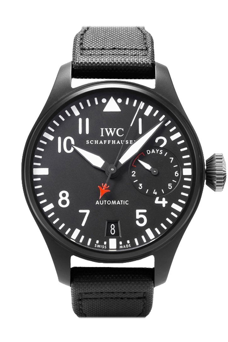 IWC Big Pilot Top Gun Black Dial Automatic Power Reserve 48mm Men's Watch IW501901(1:1 replica)