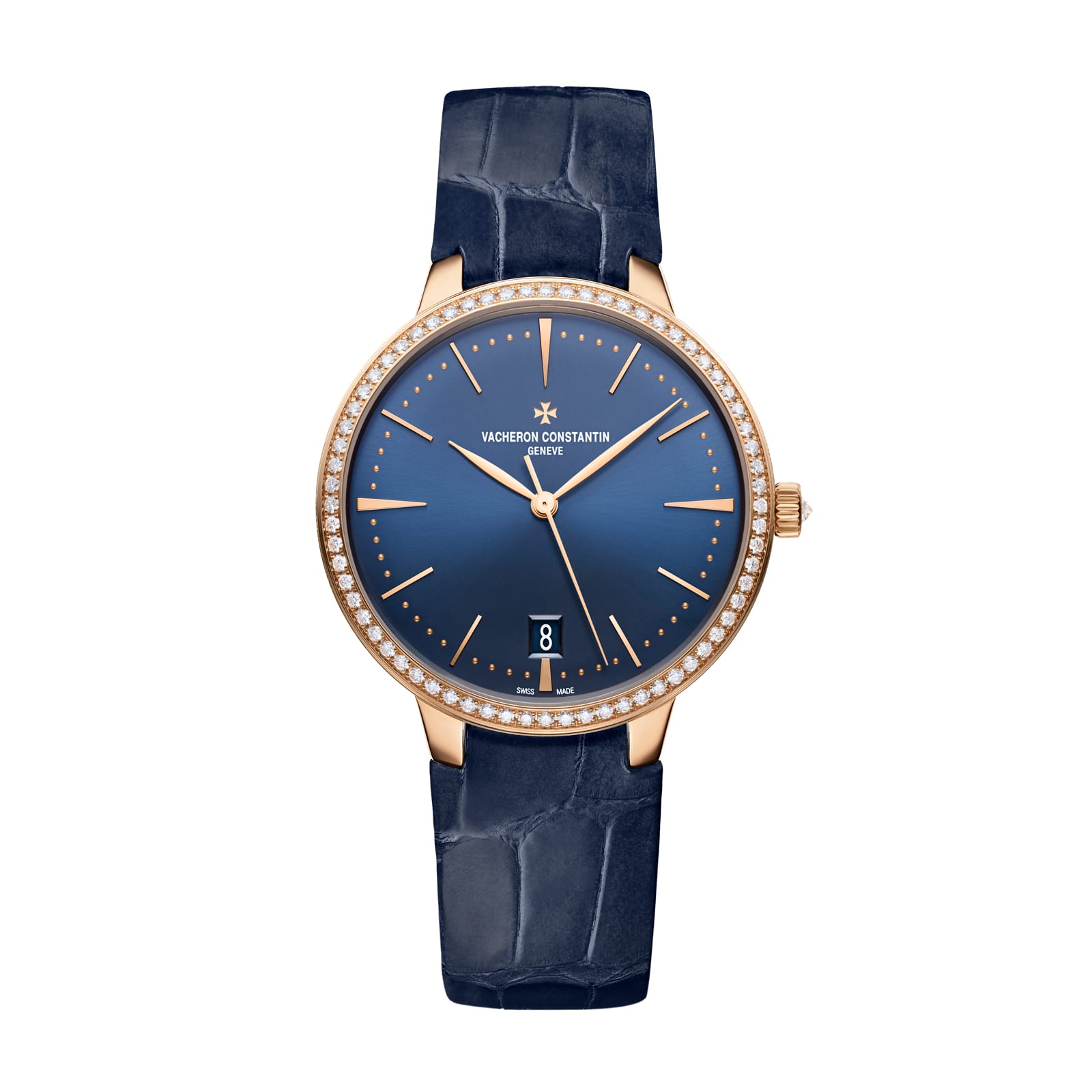 Replica Watches Fake Vacheron Constantin Patrimony self-winding 36.5 MM PINK GOLD(1:1 replica)