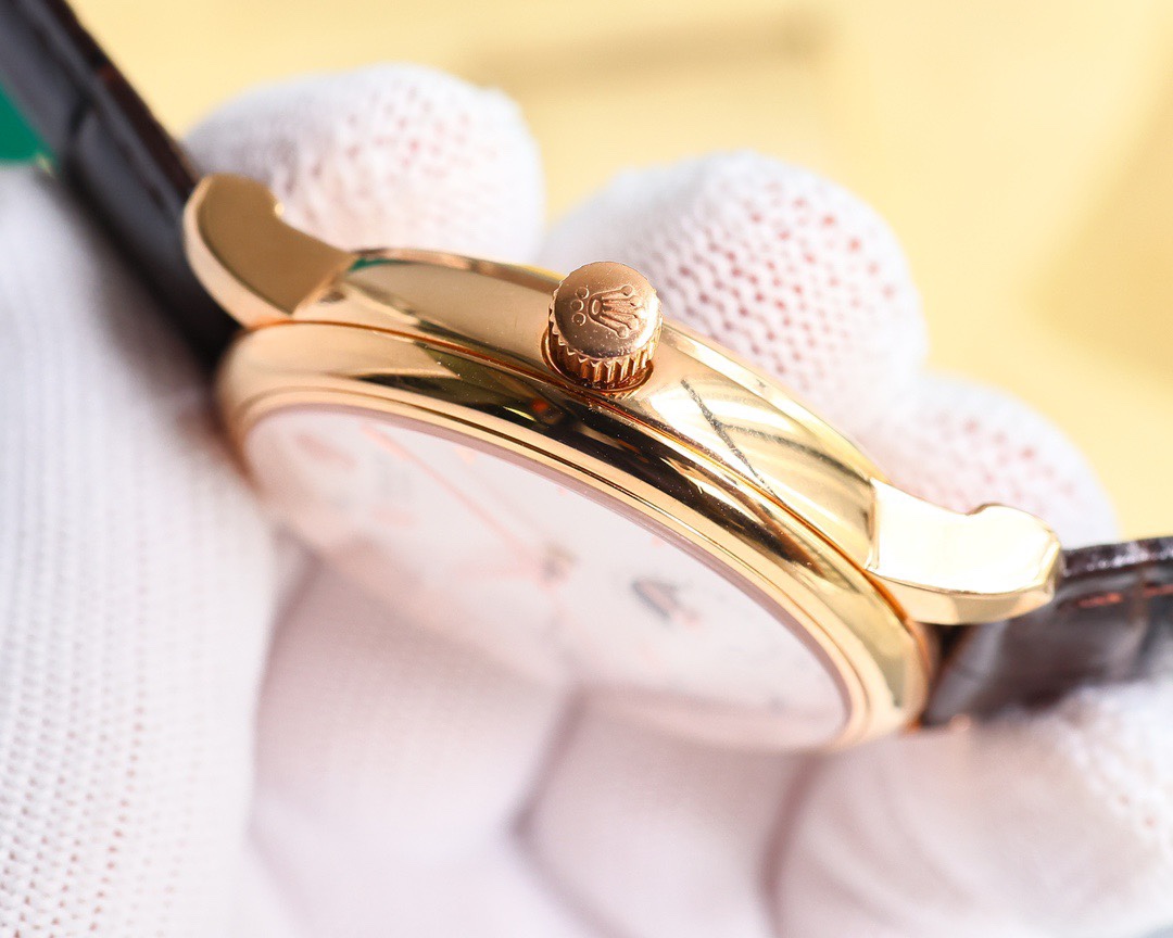 Rolex👑 Cellini Moonphase-40mm-Leather(1:1 replica)